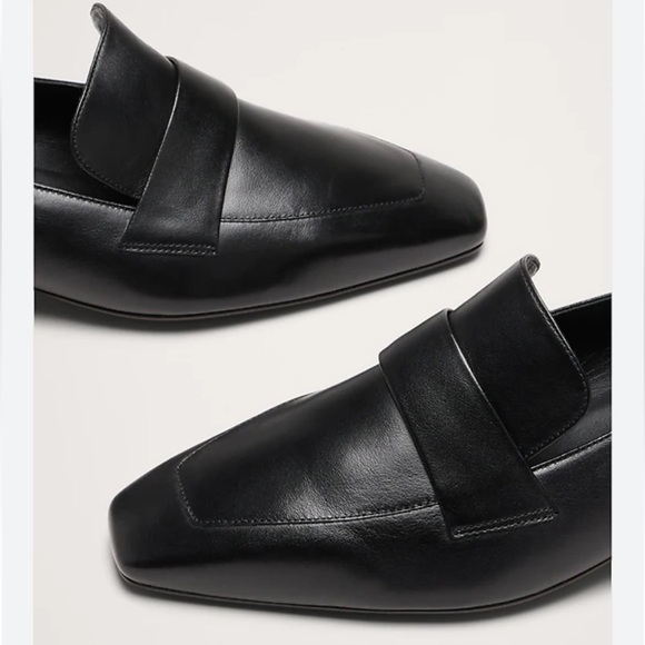 Banana Republic Black Italian Leather Everyday Loafer Women’s Size 7 - Picture 4 of 14